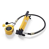 20T Mini Hydraulic Cylinder Jack Porta Power Kit with CP-180 Manual Hydraulic Hand Pump, 1.2“ Stroke Multi-Section Hydraulic Jack for Industrial Car Machinery Shipbuilding