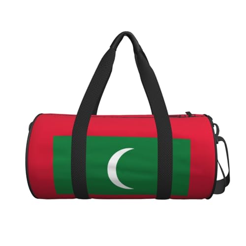 Flag of Maldives Large Capacity Travel Bag - Durable Sports Duffel Bag for Hiking, Vacation, Fitness and Business2