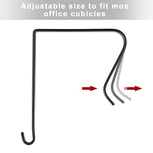 Amylove 20 ganchos de cubículo, incluindo 4 cabides de quadro branco para cubículos, ganchos sobre o