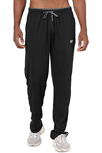 NEIKU Mens Lightweight Sweatpants with Pockets Open Bottom Mesh Athletic Pants for Running2