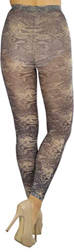 Image of ToBeInStyle Women's Footless Opaque Animal Zebra Tiger Tights Hosiery