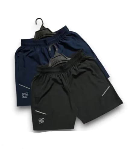 Image of Boxer Shorts for Men |Regular Fit Ultralight All Day Polyester Short with Two Side Zipper Pockets (C26)