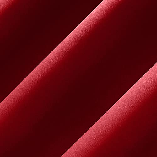Sun Zero Soho Blackout Energy Efficient Grommet Curtain Panel Pair, 54" x 96", Red, 2-pack, W 54" x L 96" (2 Panels) - Image 3