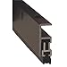 Door Frame Weatherstrip, 3 ft. L, Black
