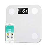 Forma: Cuadrado MENGQIZHUANGDAI versátil con un Peso Cuarto de baño Caliente Inteligente Yunmai Mini balanza Digital de Grasa Corporal Báscula Body Balance Humano básculas de Suelo Equilibrio Conectar para Fitness