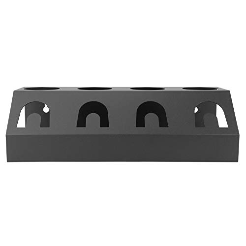 OPPWONG Estante para Secar Botellas Vertical Universal de 4 Agujeros, Soporte para Escurrir Botellas con Almohadilla, Ideal para de Vino Deportivas para Bebés (Negro 4 Agujeros)