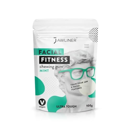 Jawliner® Pioneers the Toughest Handmade Extreme Ultra15x Harder Jawline Gum with 12 Weeks Coaching - Sugar-Free Mastic Gum with No Artificial Flavors - Hard Chewing Jaw gum for Jaw Shaping & Mewing (2 Months Pack)