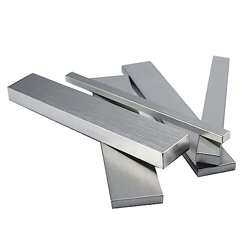 Barre plate en acier inoxydable de 500 mm plat inox brossé épaisseur 8 mm