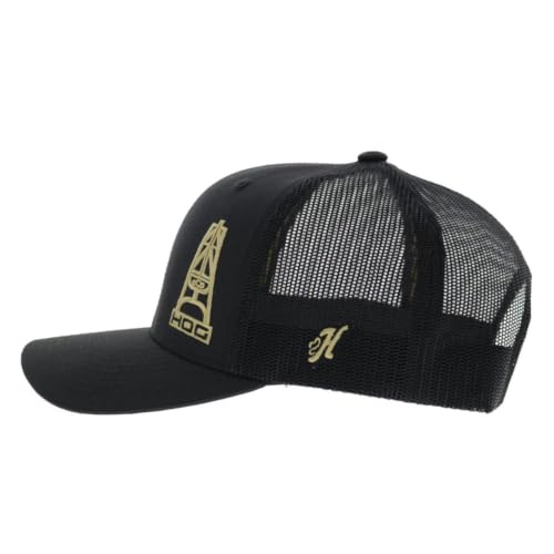 Image of HOOEY Oil Gear (HOG) Trucker Hat for Men - Adjustable Snapback Mesh Baseball Cap - Western Work & Casual Wear Breathable Mesh