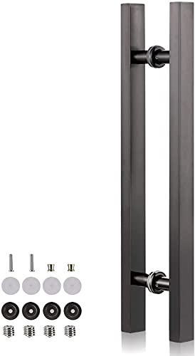 Poignée de porte avec outils d'installation(Matte Black,120cm/47in)