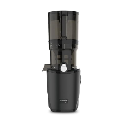 Kuvings Estrattore AUTO8, Spremiagrumi e Centrifuga - Lenta e facile da pulire, capacità 2L, motore da 200W ideale per frutta, verdura e smoothies.(Nero)_KHS-860SE