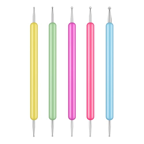 5 Pcs Pattern Tracing Stylus Dotting Tools Set Ball Embossing Stylus for Transfer Paper, Dot Drawing Home Salon, Pattern Tracing Pen, Rock Painting