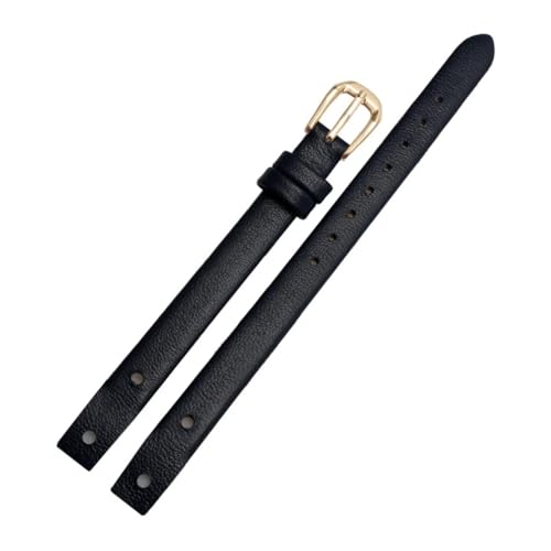 WZBEmcz 8mm t@bVEHb`oh {vuXbgXgbv fB[X Xgoh Fossil ES4340 4119 4000 3745 3861 4026 3862 EHb`ohƌ݊(Black gold buckle