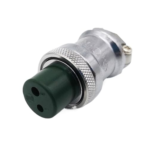 Conector NCS-162-R-CH hembra aviación panel circular 2 pines 2