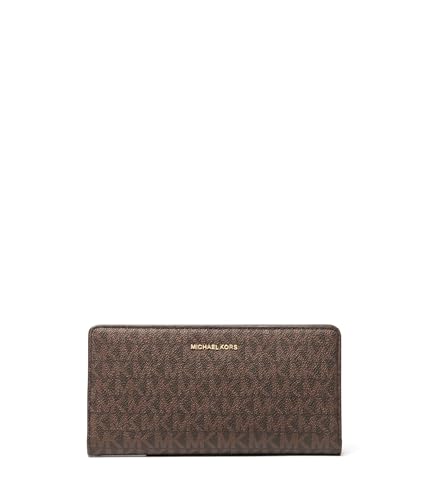 Michael Kors LG Slim SNAP Wallet BRN/Acorn One Size