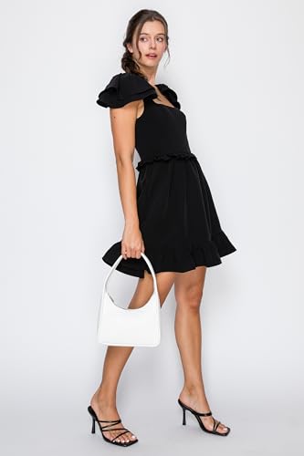 Image of Small Minimalist Shoulder Bag for Women, Faux Leather Underarm Purse, Chic Top Handle Handbag for Everyday