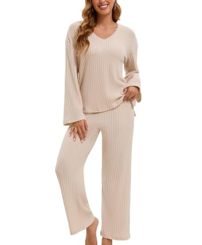 Ribbed Knit Lounge Set