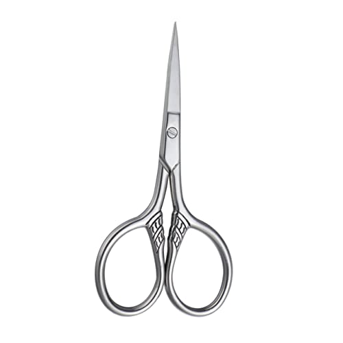 PLAFOPE Men's Grooming Scissors Beard Trimmer Scissors Facial Trimmer Stainless Steel Hair Cutting