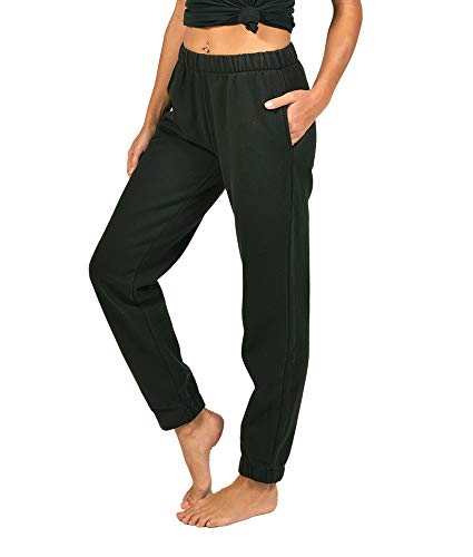 Colosseum Active Womenâ€™s Aubrey Comfy Fleece Jogger Pants (Vintage Black, Small)