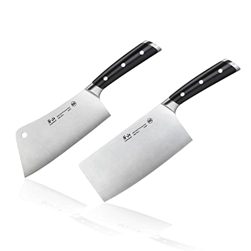 Cangshan S/S1 Series German Steel Forged Chinese Cleaver Set (Black)