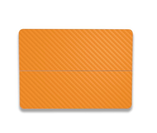 Image of MightySkins Carbon Fiber Skin Compatible With Microsoft Surface Laptop Studio 2 (2023) Full Wrap Kit - Solid Orange | Protective, Durable Textured Carbon Fiber Finish | Easy To Apply | Made in the USA