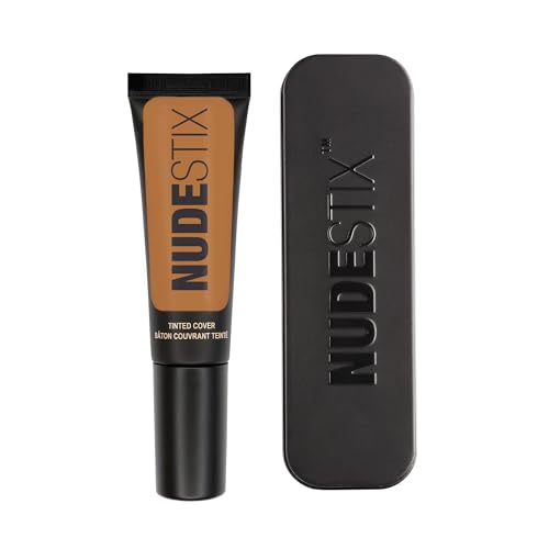 NUDESTIX - Fondotinta liquido con colore Nudestix Tinted Cover, copertura modulabile per un tono della pelle uniforme, lucentezza naturale impeccabile