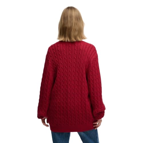 Pull Superdry Pull oversize à col en V en câble US 10 - vue 3