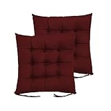Apto para interiores y exteriores, nuestros cojines se fijan fácilmente a cualquier silla gracias a sus correas largas.