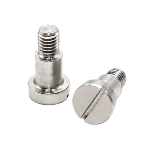 AYYSSM 5 uds GB830 M8x6/10/12mm 304 Tornillo ranurado de Acero Inoxidable Cilindro Tornillos de posición Axial Perno de Hombro(D10XM8X10 5PCS)