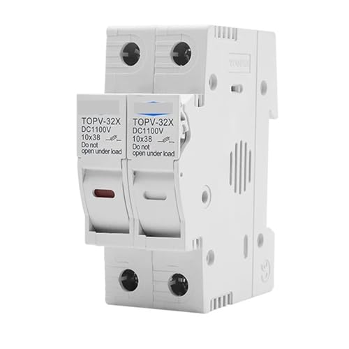 Porte-fusible 10 x 38 mm 1100 V CC bipolaire avec témoin lumineux LED modèle TOPV-32X