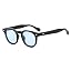 Black Frame Blue Lens