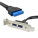 Produktbild chenyang 2 Port USB 3.0 Buchse Mount Panel auf Motherboard 20Pin Kabel mit 80mm PCI Halterung