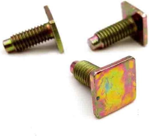 10Pcs M6x15mm T-bolts T type screw square flat head screws studs bolt 12mmx12mm size head