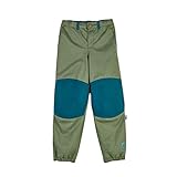  Finkid Baby Jungen Wetterfeste Outdoorhose mit Po- und Knieverstärkung 1322016 in grün, Kleidergröße:110, Farbe:Grün (Green)