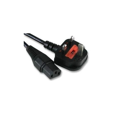 Mains Power Cable UK Plug Lead Cord For Kettle Pc Monitor and Printer 2M IEC C13 Cover
