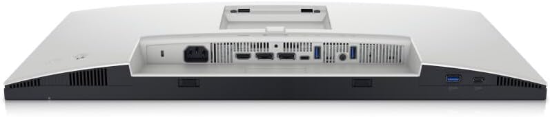 Dell UltraSharp 24 inch Hub Monitor, rear view with ports