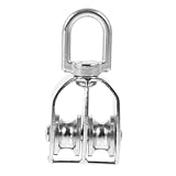 Roue de poulie de traction : fonction rotative pratique à 360 degrés : la poulie peut tourner à 360 degrés, permettant un réglage facile de la direction et de l'angle, facilitant un fonctionnement efficace.