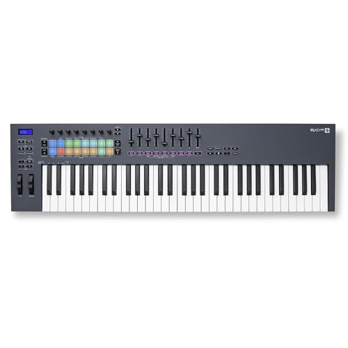 Novation FLkey 61 MIDI Keyboard - Seamless FL Studio Integration with Chord Mode and Scale Mode. All the software you need for Music Production