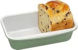 Ymiton Non-Stick Bread Loaf Pan, 9x5 Inch, Ceramic Coating, Aluminized Steel, Oven Safe to 550°F, Dishwasher Safe - Non-Toxic, PTFE & PFOA Free, Pistachio Green