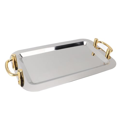 Plateau de service miroir pour buffet d'hôtel et dîners de réception