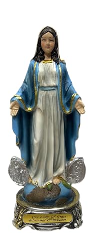 Estatua Religiosa Virgen La Milagrosa 8 pulgadas