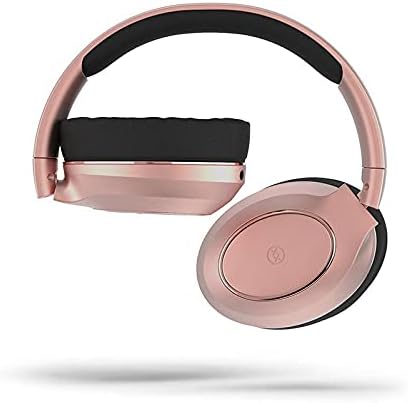 Mixx EX1 headphones folded for storage