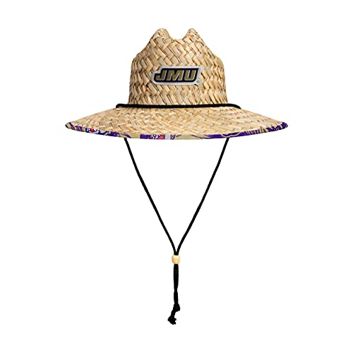Image of FOCO Men's NCAA College Team Logo Floral Straw Sun Hat