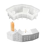 Silikonharzform – Leicht Zu Lösendes, Glattes Kunsthandwerk, Harzgussform, Belastbare Flexible Form, Spezielles Künstlerisches Design-Werkzeug | Wunderbares Feiertags-Kreationszubehör Für Kerze,