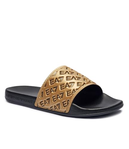 Armani Armani 7X000109AF15125 Schuhe, Schwarz/Gold, Größe 44