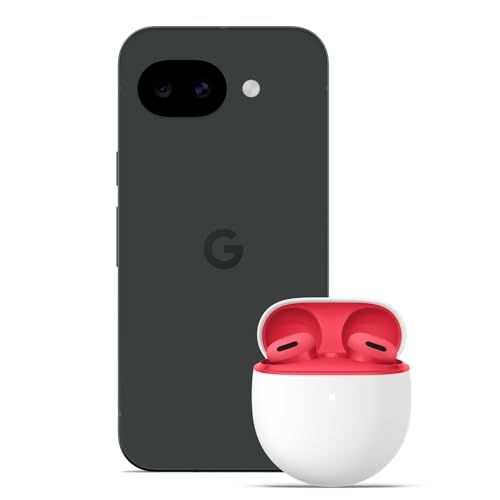 Google Pixel 10a (256GB,Black,sub6,EMEA)+Pixel Buds A-Series (2025), Strawberry, EMEA