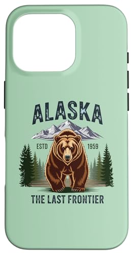 Alaska Retro Sunset Mountain Scene Scenic Outdoor �X�}�z�P�[�X iPhone 16 Pro �p