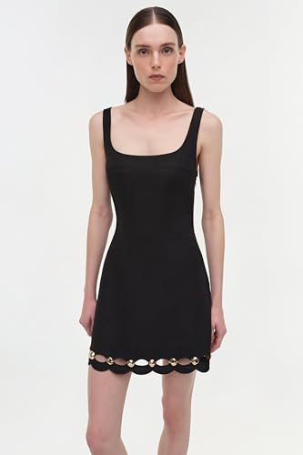 Lindley Studded Linen Midi Dress — view 3