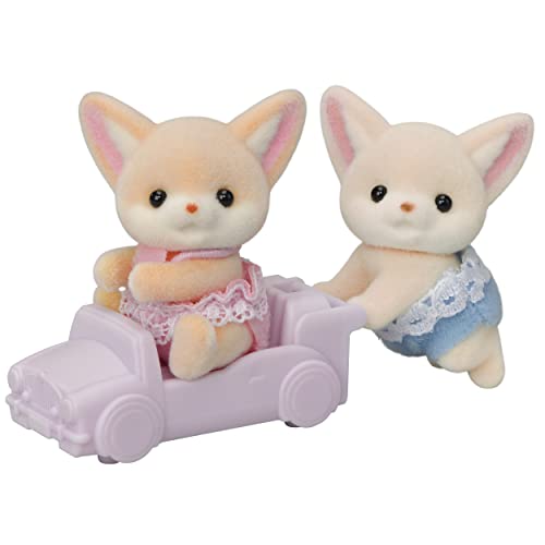 Figurines de collection Sylvanian Families 5697 les jumeaux fennec pour maison de poupée
