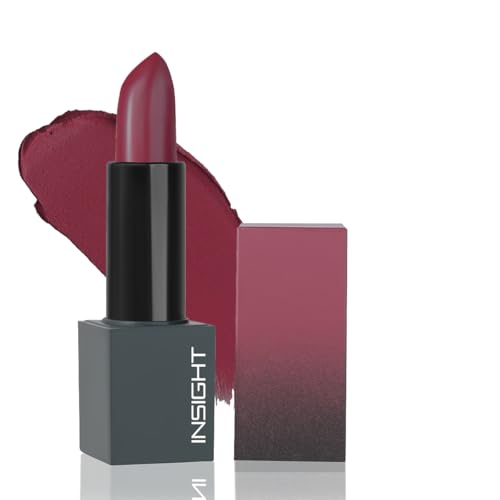 Image of INSIGHT Velvet Matte Lipstick (Endless Devotion) | Long Lasting, Smudge-Proof & Non-Drying | Enriched with Cocoa Butter, Argan Oil & Vitamin E | Smooth Application, Bold Pigment - 3.8g